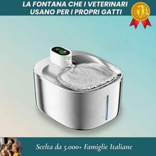 AcquaViva Wireless™ - Fontanella Wireless con Sensore per Gatti